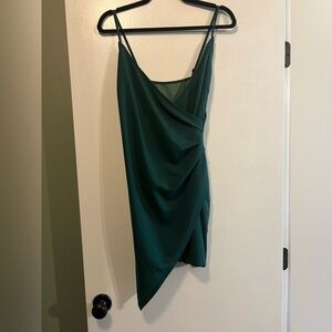Hunter Green mini cocktail dress
